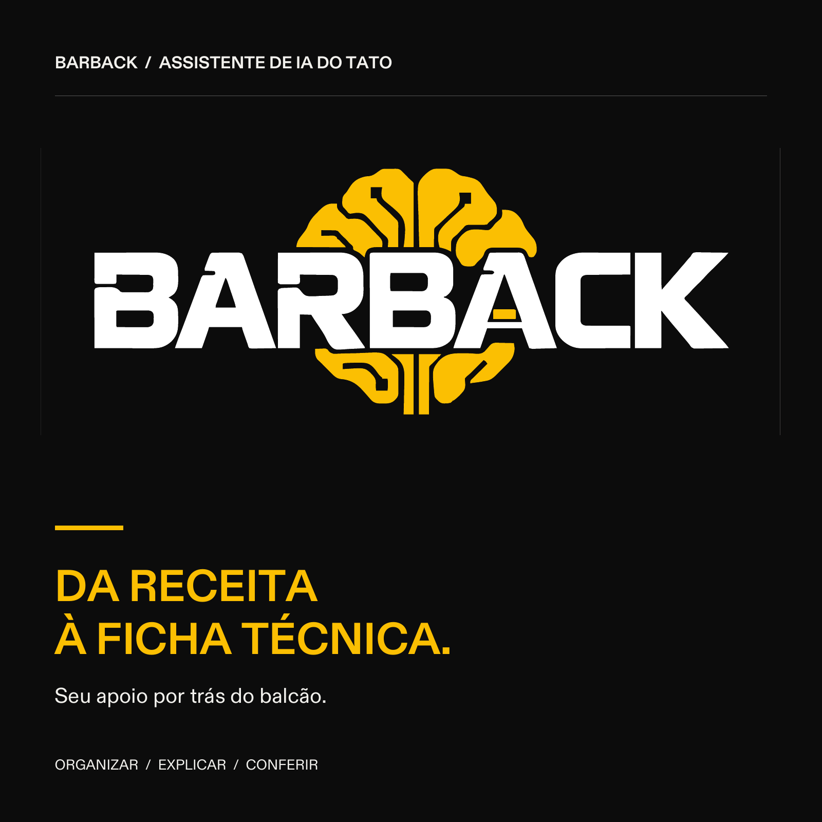 BARBACK — Da receita à ficha técnica